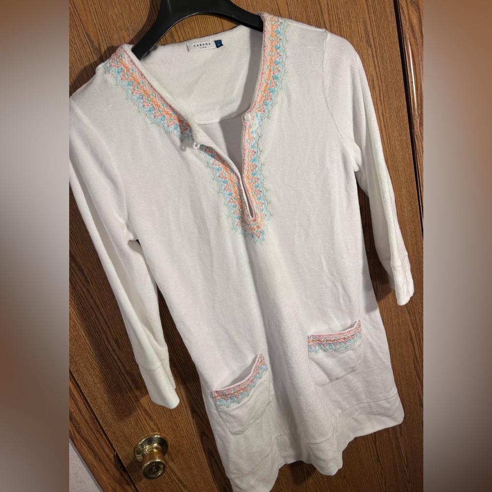Cabana Life Coastal Crush Terry Cloth Tunic - Picture 3 of 8